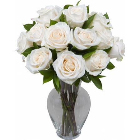White Jewels - 12 Stems In Vase
